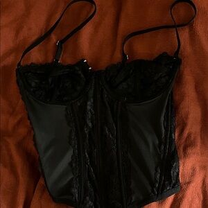 Forever 21 Black Lace Corset Top